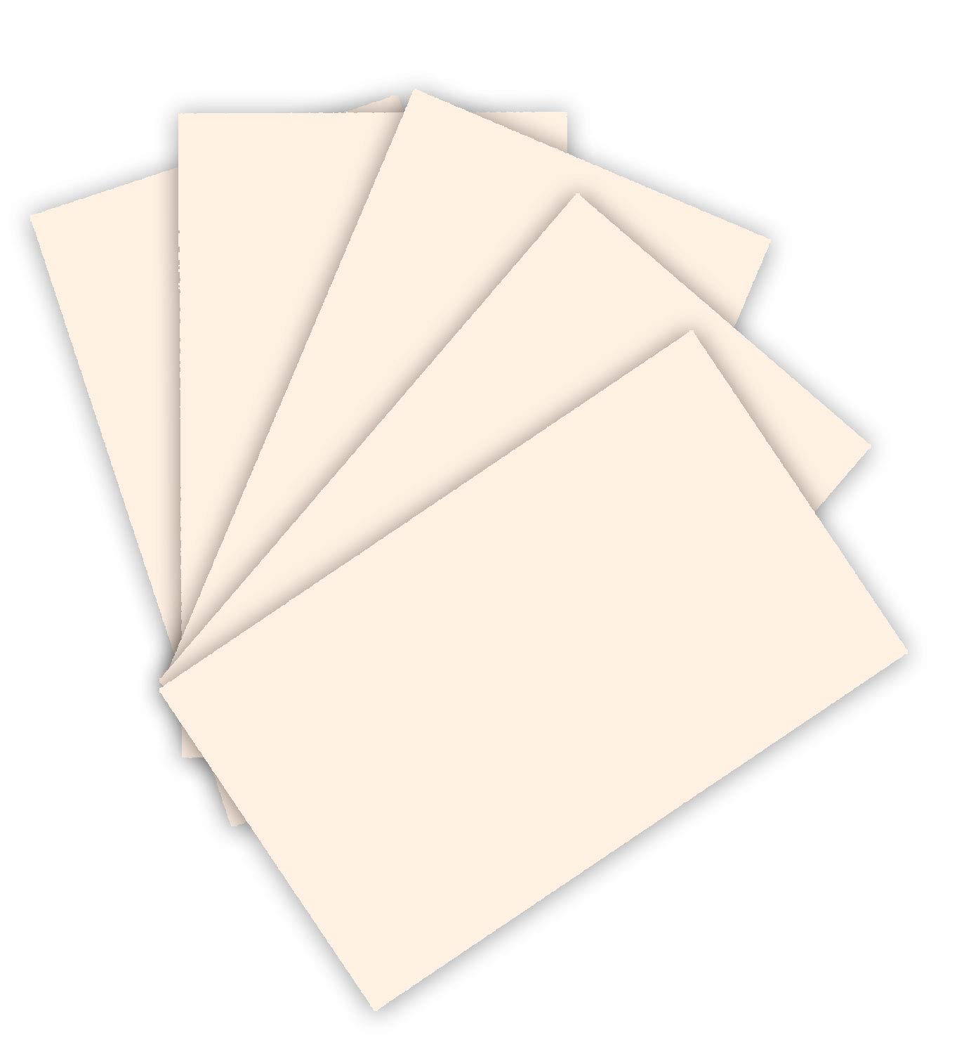 folia 614/50 43 Photo Card DIN A4 300 g/m² 50 Sheets Light Beige for Crafts and Creative Design of Cards, Window Pictures and Scrapbooking
