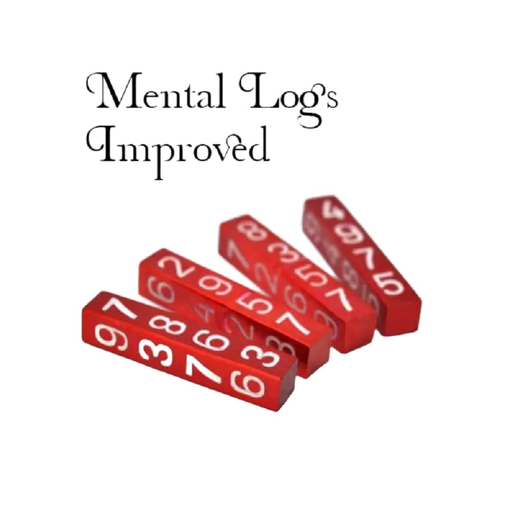 MilesMagic Magician’s Mental Logs Gimmick Improved Version Mind Prediction Slates Predict Any Number Calculation Close Up Mentalism Metal Rods Prop Real Magic Trick