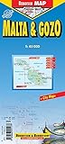 Laminated Malta & Gozo Map by Berndtson/Borch by 