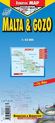 Laminated Malta & Gozo Map by Berndtson/Borch by Berndtson/Borch