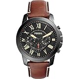 Fossil Grant Chronograph Leather Watch