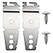 8269145 2-Pack Undercounter Dishwasher Bracket Replacement with Screws for Whirlpool, Compatible for Sears, Kenmore, Amana, Jenn-Air, Crosley, Maytag, Roper, Kitchenaid and Magic Chef