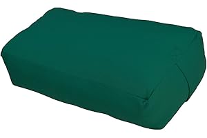 YogaAccessories MAXSupport Deluxe Rectangular Cotton Yoga Bolster