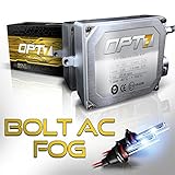 OPT7 Bolt 25w AC 5202 (2504) Fog Light HID Kit - Relay Bundle - All Bulb Sizes Colors - 2 Yr Warranty [6000K Lightning Blue Xenon]