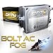 OPT7 Bolt 25w AC 5202 (2504) Fog Light HID Kit - Relay Bundle - All Bulb Sizes Colors - 2 Yr Warranty [6000K Lightning Blue Xenon]
