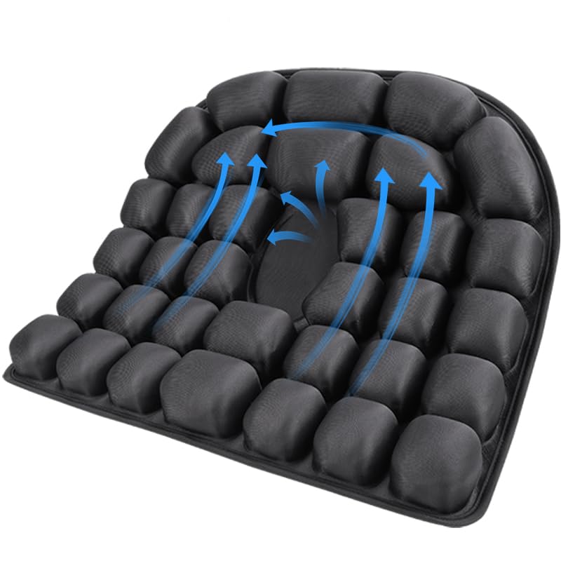 Photo 1 of **UNTESTED**
Starlo Sondour Travel Seat Cushion, Airplane Cushion Long Flight, Portable Airline Cushion with Air Pump, Wheelchair Cushion;Pressure Relief Inflatable Seat Cushion (Round Black)