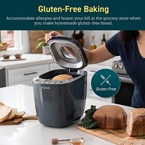 COSORI Bread Machine Maker Dough Mixer with 12 Presets, Gluten Free Function, Custom Keep Warm