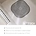 NOTSEK Shower Drain Covers, Silicone Tube Drain Hair Catcher Stopper with Sucker for Bathroom Kitchen, Rubber Bathtub Sink Strainer Plug Filter Trap Home Drain Protectors (Grey)