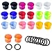 BodyJ4You 20PC Plugs Single Flare Acrylic Ear Gauges 0G 8mm Expander Stretching O-ring Piercing Set