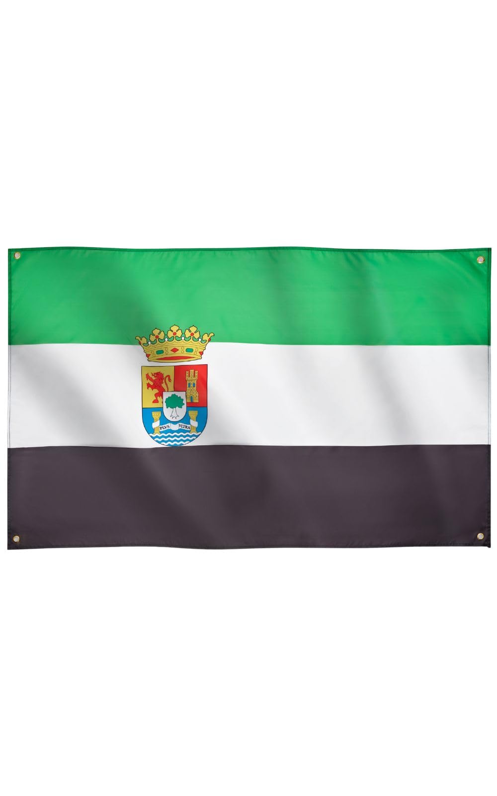 Runesol Extremadura Flag, 91x152cm, 3ft x 5ft, Extremaduran Flag, 4 Grommets, Extremadura Spanish Region, Eyelet in Every Corner, Premium Flags, Inside, Outside, Vivid Colours — image 1