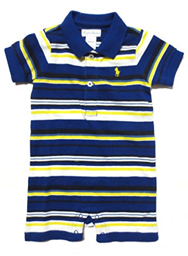 Ralph lauren infant one-piece, stripes, pique cotton (6…