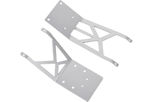 RCAIDONG Aluminum Alloy Front Rear Skid Plate Skidplate for Traxxas Slash 2WD Ford F-150 Raptor Slash VXL Slash Slash Brushless 5837(Sliver)