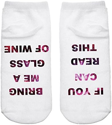 IF YOU CAN READ THIS Socks Women Funny White Low Cut Ankle Socks Hot Sale 2017