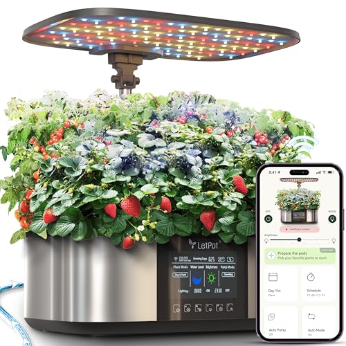 LETPOT LPH-Max Hydrokultur-Anzuchtsystem-Kit, 21 Pods APP & WiFi, automatisch gesteuert, intelligenter Indoor-Garten mit 36 W LED-Wachstumslicht, Auto