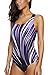 Women swimming dress one piece swimsuits plus size swimwear for women size L, Royal Purple
