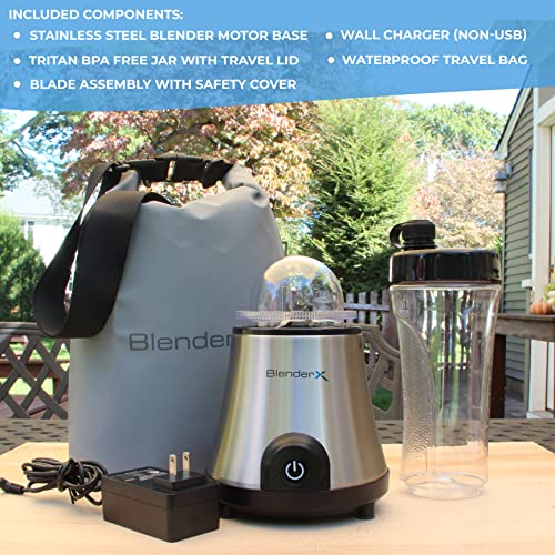BlenderX Cordless Portable Blender More power = More ingredient