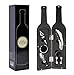 Kato 5 Pcs/set Deluxe Wine Bottle Opener Accessories Gift Set - Wine Bottle Opener, Wine Stopper, Wine Drip Ring, Wine Foil Cutter and Wine Pourer