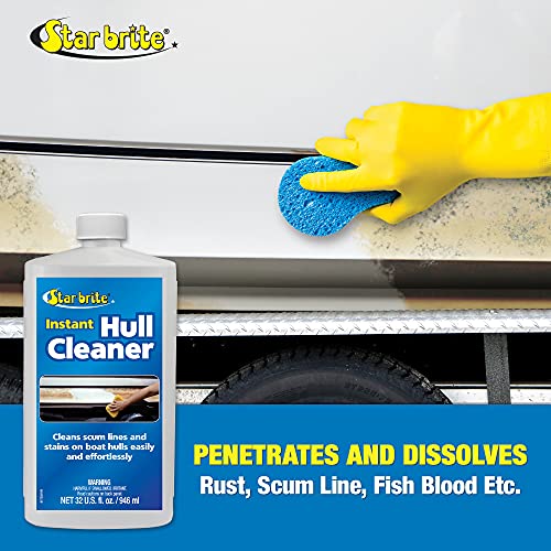 STAR BRITE Instant Hull Cleaner Easily Remove Stains, Scum Lines & Grime for Boat Hulls