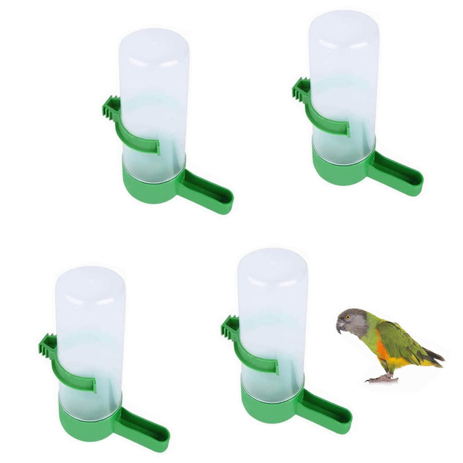 Generic 4 Pcs Automatic Bird Water Dispensers for Small & Medium Parrots, Lovebirds, Cockatiel, Budgie, Cockatoo, Parakeet