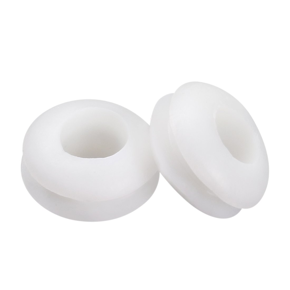 Sourcingmap Wire Protector Oil Resistant Armature Rubber Grommet 5mm Inner Dia 100Pcs White