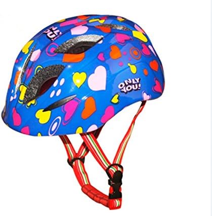 Kids/Toddlers Bike Helmet Colorful Skateboarding Helmet Ice Skating Safety Helmet (Blue)