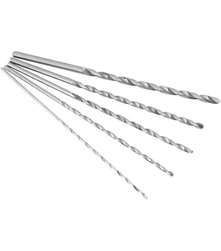 HARFINGTON 10-Pack Extra Long Drill Bits – 2mm HSS, 100mm Length, Straight Shank, For Metal, Wood, Plastic, PVC, And Aluminum Alloy