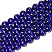 HAAMIIQII 90pcs 4mm Dark Blue Cat Eye Beads Round Loose Gemstone Beads for Jewelry Making Strand 15 Inch