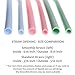 Reusable Smoothie Straws (x5), BPA-Free Silicone with brush, Long & Wide, Soft & Flexible for Drinking Smoothies, Shakes, Juice, Soda, Tea, Coffee | from Seraphina's Kitchen | Protect Your Teeth Now!