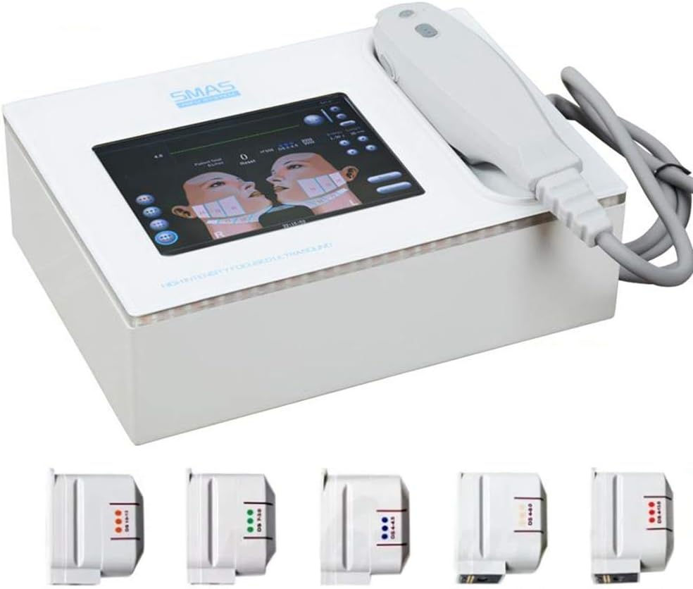 Mini HIFU Wrinkle Removal Face lifting HIFU body slimming machine for face and body with 3 And 5 Hifu Cartridges For Home And Salon Use,StandardTwo