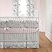 Carousel Designs Pink and Gray Woodland Crib Blanket