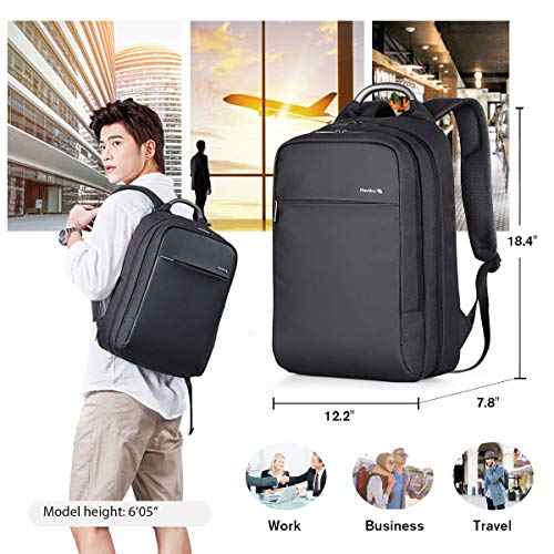 Hanke Carry on Backpack 18 Inch Casual Travel Backpack Durable Anti