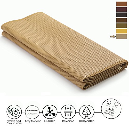 Green Elephant Recycled Plastic Outdoor Rug Reversible Plastic Straw