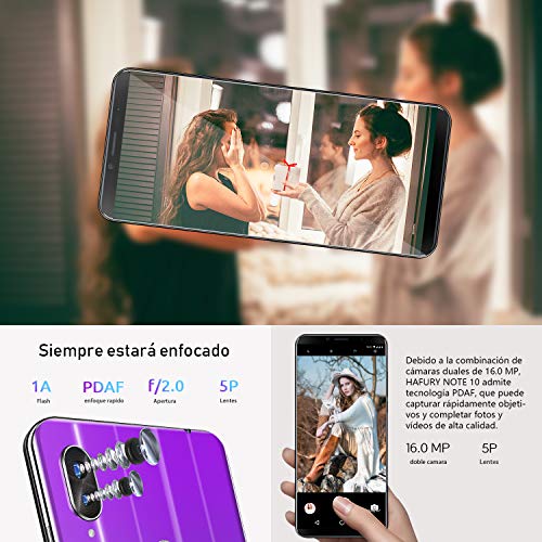 HAFURY-NOTE-10-4G-Android-9-Dual-Sim-Smartphone-Libre-Desbloqueado-pantalla-593-inch-FHD-con-batera-de-4000Mah-4GB-RAM32GB-ROM-ampliable-hasta-128-GB-telfono-mvil-doble-cmara-8MP16MPNegro