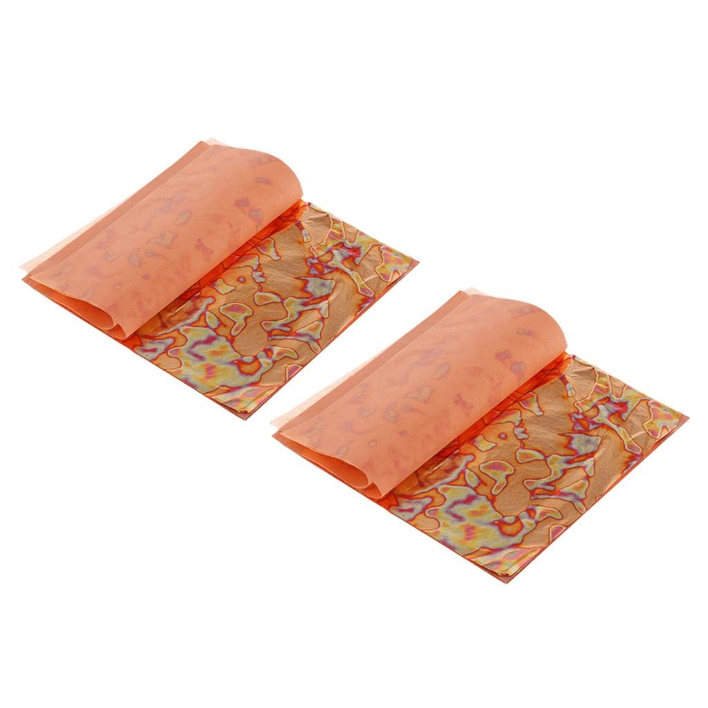 50-Pack Variegated Sheets Nail Painting 14x14cm