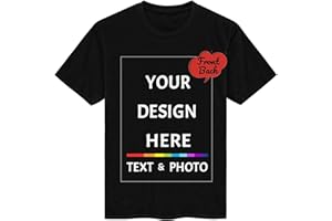 SOUL FLEX Custom T Shirt for Women/Men Personalized Design Your Own Photo Logo Text Cotton T-Shirt Front Back Print Tee