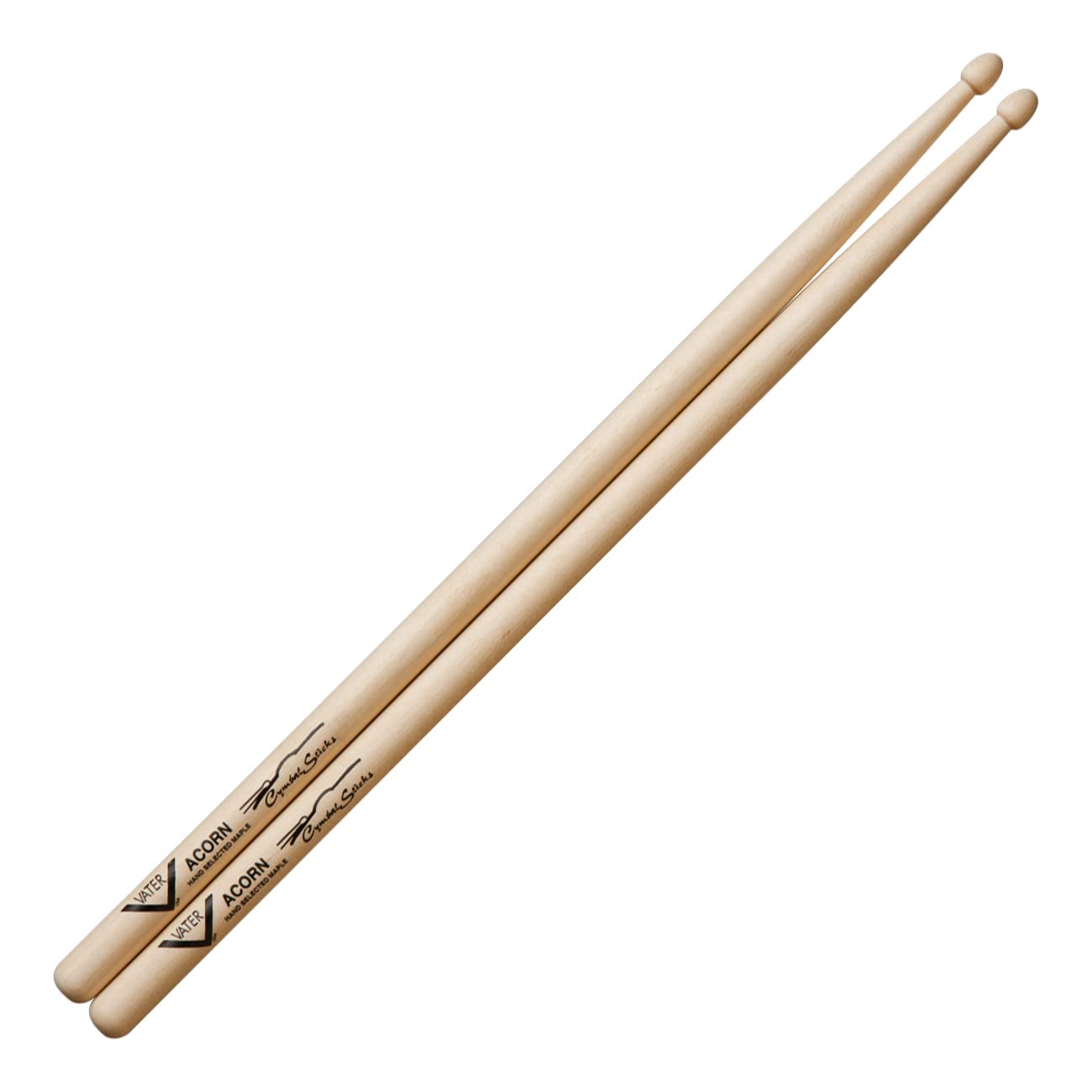 Vater Drumsticks VMCAW - Cymbal Stick - Sugar Maple - Acorn Wood Tip