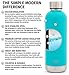 Simple Modern 17 Ounces Bolt Water Bottle - Vacuum Insulated Narrow Mouth Sweat Free 18/8 Stainless Steel Flask - Teal Hydro Travel Mug - Caribbean