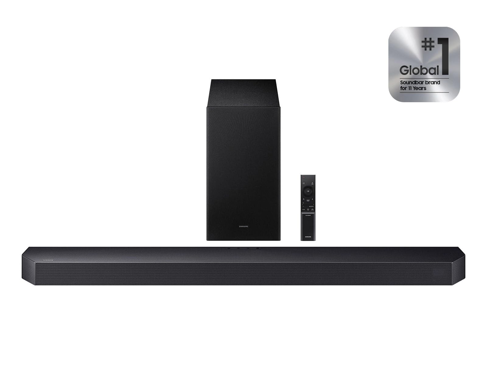 Samsung Q-Series Soundbar, HW-Q600F 3.1.2ch Soundbar, with Wireless Subwoofer, Dolby Audio/DTS Virtual:X, Q-Symphony & Game Pro Mode Image