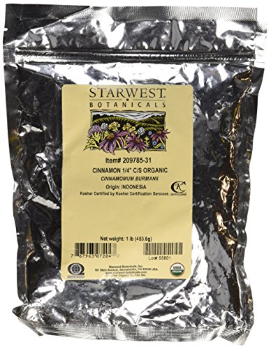 Starwest Botanicals Organic Cinnamon Quarter Cut - 1 lb