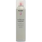 RUSK W8less Strong Hold Shaping And Control Hairspray, Provides Natural Texture and Long Lasting Support, 80% VOC, 10 oz
