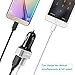 Quick Charge 3.0 Car Charger, HOBEST 30W Dual Port USB Cell Phone Charger Power Adapter with Smart IC for iPhone, iPad, Galaxy S7/S6/S6 Edge, HTC and More (black+silver)