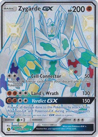 pokemon cards zygarde gx Card Japanese Shiny 225/150 SSR EX during your opponents next turn Amazon.com: Pokemon - Zygarde GX