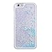 Hot iPhone 5S Cases,DStores® iPhone 5S Cases iPhone 5/5S Transparent Water CasePremium Dynamic Liquid Glitter Hearts Back Shock Absorption Hard Case Cover for Apple iPhone 5 5S SE (Blue)