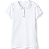 Lands' End Girls Short Sleeve Peter Pan Collar Polo Shirt