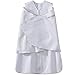 HALO 100% Cotton Sleepsack Swaddle, 3-Way Adjustable Wearable Blanket, TOG 1.5, Grey/Pin Dot, Small, 3-6 Months
