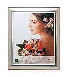 Kiera Grace Courtney Picture Frame, 8 by 10-Inch, Titanium with Silver Accent