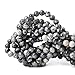 Qiwan 45PCS 8mm Black Network zebra Stripes Natural Stone Beads For Jewelry Making DIY Bracelet Necklace 1 Strand 15