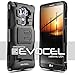 Evocel Generation Series Phone Case Compatible with G Vista 2 (2015 Release) with HD Screen Protector and Belt Clip Holster, Black