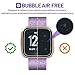 EXC Compatible Fitbit Versa Screen Protector [3 Pack] Tempered Glass Screen Protector for Fitbit Versa Lite Edition Smartwatch No Bubbling Waterproof Hardness Full Rounded Edge Coverage Screen Covers