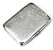 Classic Metallic Silver Color Double Sided King Cigarette Case Etched Design primary